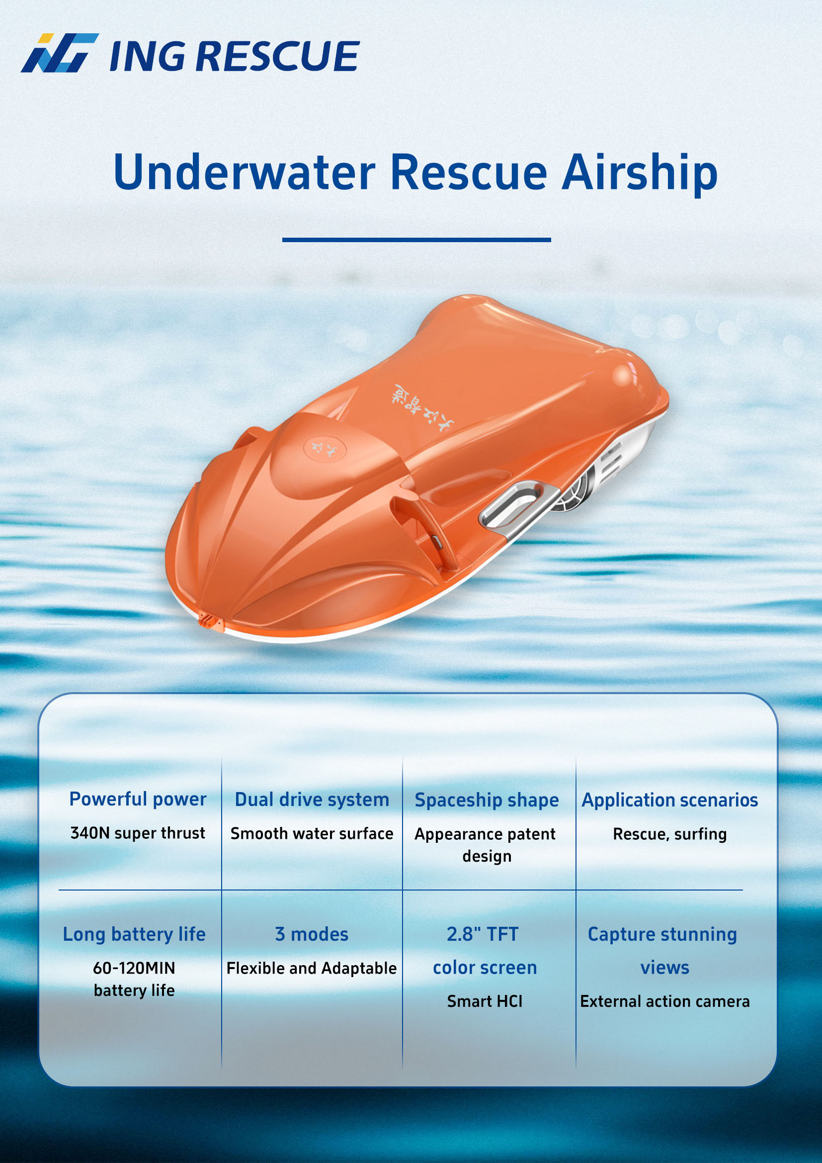 Underwater Unmanned Rescue Vessel